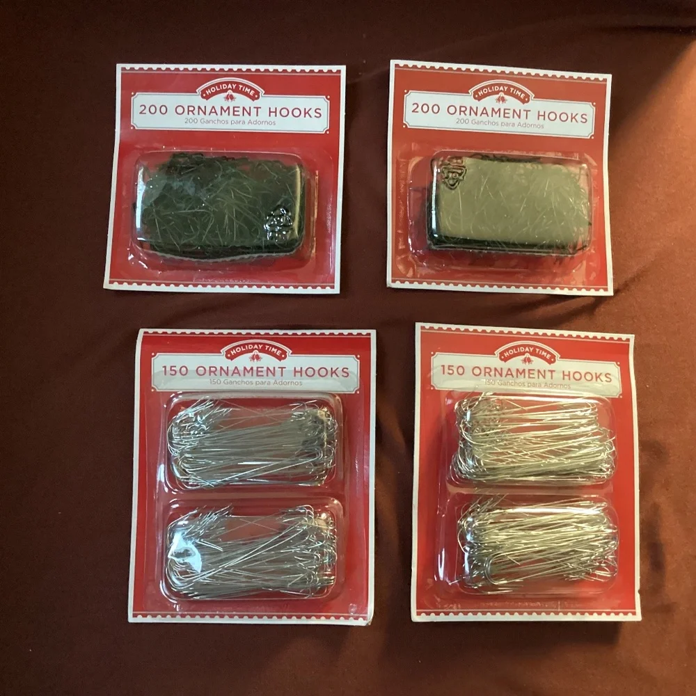 Holiday Time Ornament Hooks Bundle New 4 packs